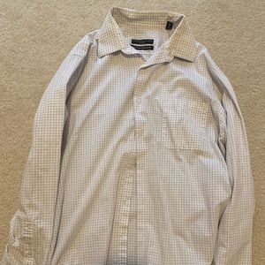 16.5 Mens Geoffrey Beene Fitted Dress Shirt